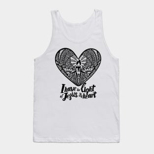 I have the light of Jesus in my heart. Tank Top